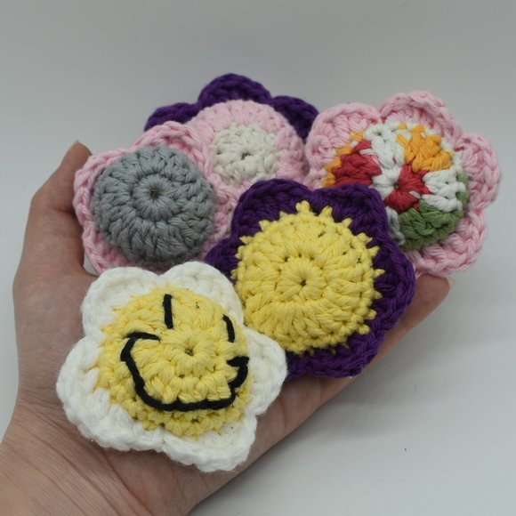 Handcrafted Crochet Catnip Daisy Cat Toys Bundle